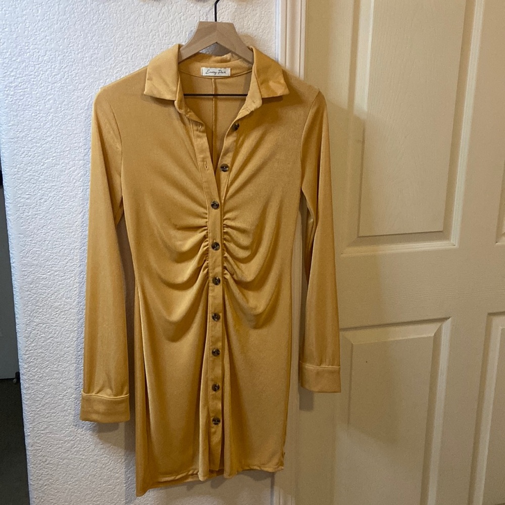 Long sleeve jersey dress